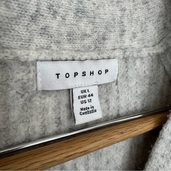 Topshop Wool Blend Knit Cardigan New - Picture 3 of 7